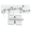 Produktbild: Paulmann 70275 LED Strip Profil Duo Montage-Set Fixture 4er Set Transparent
