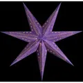 Produktbild: Sterntaler Dekostern Weihnachtsstern Papier Samt Faltstern 75cm Innen Glühbirne Netzsteckerlila