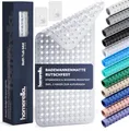 Produktbild: homerella® Badewannenmatte rutschfest 88x39cm, INKL. HAKEN, Rutschfeste Badematte BPA frei, Duschmatte rutschfest, Antirutschmatte Badewanne, Rutschmatte Badewanne, schimmelresistent&maschinenwaschbar
