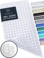 Produktbild: Homerella Badematte rutschfest Hautsensitiv 88x39cm, INKL. AUFHÄNGUNG, Antirutschmatte Badewanne BPA frei, Duschmatte schimmelresistent & maschinenwaschbar