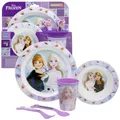 Produktbild: 5-teiliges Geschirr-Frühstück-Set & Besteck | Disney Frozen