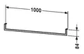 Produktbild: Duravit Universal Handtuchhalter 1000 mm - Chrom - UV998600000