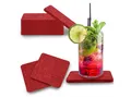 Produktbild: wortek Getränkeuntersetzer Filz-Untersetzer Eckig für Gläser 8er Tischset, Zubehör für Tisch & Gläser, Set, 8-tlg., cm