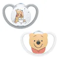 Produktbild: NUK Space Schnuller Silikon Belueftet Winnie Baby 06Monate Set 2Stk