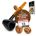 Produktbild: Nussknacker mit edlem Holzgriff 16cm - 100 Tage risikofrei testen - Walnusskn...