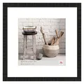 Produktbild: walther design Bilderrahmen schwarz 50 x 50 cm Home Holzrahmen HO550B