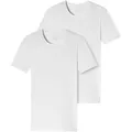 Produktbild: Schiesser T-Shirt 95/5 (2er-Pack) mit rundem Halsausschnitt weiß 8 (XXL)