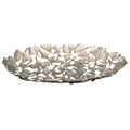 Produktbild: riess-ambiente.de Dekorative Schale GINKGO LEAFS 40cm silber handmade Metall Schüssel Obstkorb Dekoschale Dekoration Dekoobjekt
