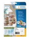 Produktbild: HERMA 640 Etiketten braun 48.3 x 33.0 mm Etiketten/Beschriftungsbänder 20 Blatt (10752)