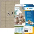 Produktbild: HERMA 10752 Etiketten A4 48,3x33,8mm naturbraun Silphie-Papier 20 Blatt