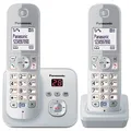 Produktbild: Panasonic KX-TG6822GS Schnurloses Telefon-Set mit Anrufbeantworter silber