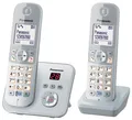 Produktbild: Panasonic Schnurloses Telefon-Set mit Anrufbeantworter KX-TG6822GS silber