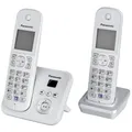 Produktbild: Panasonic KX-TG6822GS Perlsilber DECT Schnurlos-Telefon 2 Mobilteile mit AB