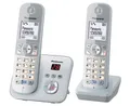 Produktbild: Panasonic KX-TG6822GS Perlsilber Duo mit AB ECO-DECT Schnurlostelefon B-Ware