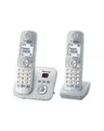 Produktbild: Panasonic Schnurlostelefon Anrufbeantworter DECT Pearly Silver + zusätzliches