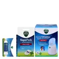 Produktbild: 3tlg. Wick Dampf Inhalator | Vapo Pads Nachfüller | Inhalierstift | Freies Atmen