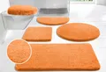 Produktbild: my home Badematte Merida, Badvorleger, Badezimmer Teppich, Höhe 32 mm, rutschhemmend beschichtet, fußbodenheizungsgeeignet, schnell trocknend, strapazierfähig, Kunstfaser, rund, Badteppich, Uni Farben, rechteckig, rund & als 2-tlg. Set erhältlich