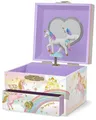 Produktbild: Musikalisches Einhorn-Schmuckkästchen für Mädchen – Kinder tanzende Einhorn-Spieluhr mit Spiegel, Einhorn-Geschenke für kleine Mädchen, Schmuckkästchen, Kindergeburtstagsgeschenk,3–10 Jahre