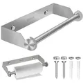 Produktbild: Küchenpapierhalter Wandmontage, 28cm Edelstahl Küchenrollenhalter, Rollenhalter Unter Schrank Bohren, Papierrollenhalter Wand für Küche Schrank Bad Spülbecken - Silber