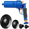 Produktbild: Relaxdays Pressluft Rohrreiniger Blau,Orange,Schwarz