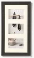 Produktbild: walther design Bilderrahmen schwarz 3x 10x15 cm Galerie mit Passepartout, Home Holzrahmen HO315B