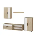 Produktbild: Vicco Wohnwand Berno, TV-Wand, Sonoma/Weiß, 4er Set