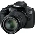 Produktbild: Eos 2000d - 24,1 B X 24,1 Mp Spiegelreflexkamera (cmos, Intelligente Szenenautomatik, 9 Af Punkte, Kreativfilter, Eos Movie, Full Hd Lcd 3', Wifi/nfc) Schwarz - Kit Mit Ef-s 18-55mm Is Ii Objekt - Canon