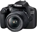 Produktbild: Canon EOS-2000D Digitale Spiegelreflexkamera EF-S 18-55mm IS II 24.1 Megapixel Schwarz Optischer Sucher, mit eingebautem Blitz