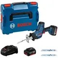 Produktbild: Bosch Akku-Säbelsäge gsa 18 v-li c, incl. 2x Akku gba 5 Ah, Schnellladegerät, 3x Säbelsägeblatt, l-boxx - Bosch Professional