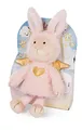 Produktbild: Kuscheltier Schutzengel Hase La La Bunnie 30cm mit goldenem Herz & Flügeln in Geschenkbox – Schaf-Engel Plüschtier für Mädchen, Jungen & Babys – Stofftier zum Kuscheln, Spielen & Schenken