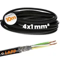 Produktbild: Lapp 10m Steuerleitung LiYCY 4x1 mm² - Geschirmtes Signalkabel Schwarz