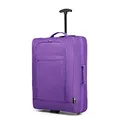 Produktbild: KONO Handgepäck Softcase Leicht Kleiner Rollkoffer Trolley Stoffkoffer Polyester (Violett)