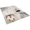 Produktbild: Pergamon Kinder Teppich Softstar Kids Safari Friends Grau 160x230cm