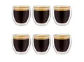 Produktbild: Creano Teeglas Espressoglas 6er-Set “hoch” 100ml, Borosilikatglas, 6 Gläser