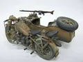 Produktbild: Italeri 7403 Motorrad inkl. Seitenwagen Plastik Model Kit Bausatz Scale 1:9