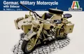 Produktbild: BMW R 75 German Military Motorcycle Motorrad 1:9 Model Kit Bausatz Italeri 7403