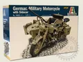 Produktbild: German Military Motorcycle with side car / 1:9 - Italeri 7403