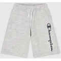 Produktbild: Champion Bermudas Freizeithose (Baumwolle) mit Logo-Schriftzug kurz hellgrau Jungen grau 152
