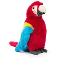 Produktbild: Uni-Toys Kuscheltier Papagei - verschiedene Modelle - Plüsch-Vogel - Plüschtier, zu 100 % recyceltes Füllmaterial rot 28 cm