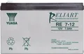 Produktbild: Yuasa RE7-12 RE7-12 Bleiakku 12V 7Ah Blei-Vlies (AGM) (B x H x T) 151 x 98 x 65mm Flachstecker 6.35mm Wartungsfrei