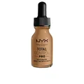 Produktbild: NYX Professional Makeup Total Control Pro Drop Foundation, Flüssiges Make up, Individuelle und aufbaubare Deckkraft, Vegane Formel, True-to-Skin Finish, 13 ml, Farbton: Golden