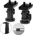 Produktbild: METOD Schwarz höhenverstellbare Beine, 8cm IKEA x2