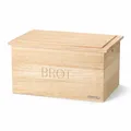 Produktbild: Continenta Brotkasten Brotbox Brotbehälter mit Schneidebrett Gummibaumholz