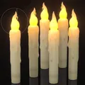Produktbild: Flammenlose LED Stabkerzen mit Timer - 6er Set für Weihnachten und Partys