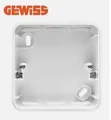 Produktbild: Aufputz Gehäuse für GEWISS Schutzkontakt-Steckdose mit FI-Schutzschalter GW95527