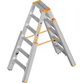 Produktbild: Layher Stehleiter Topic 1062, Treppenleiter, aus Aluminium mit 2 x 6 Stufen