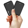 Produktbild: Vida IT 2-Pack Mini Powerbank USB Akku für Heizweste Beheizbare Weste Jacke Kleidung 5V 2A Akkupack Ladegerät für iPhone Samsung Android Smartphone Handy 5000mAh Klein Externer Portable Charger