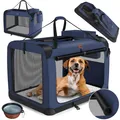Produktbild: LOVPET® Hundebox Hundetransportbox faltbar Inkl.Hundenapf Transporttasche Hundetasche Transportbox für Haustiere, Hunde und Katzen Haustiertransportbox