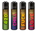 Produktbild: Clipper® Feuerzeuge 4er FFX Set: FFX Slogan #44