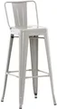 Produktbild: CLP Metall Barhocker Mason aus Metall mit Fußstütze,silber